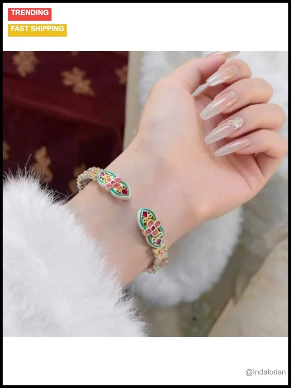 Genuine Sterling Silver Adjustable Open Cuff Bangle Bracelet for Women